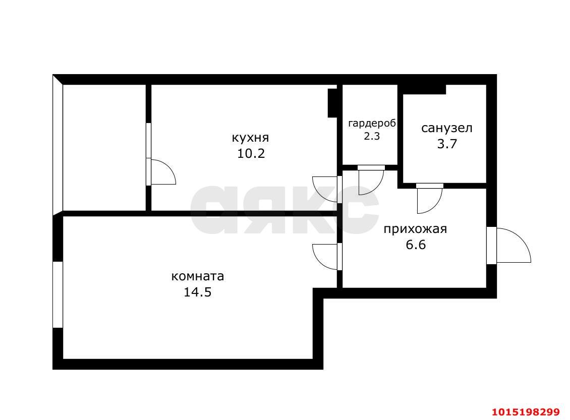 Фото №13: 1-комнатная квартира 41 м² - Краснодар, ЖК Возрождение, ул. имени 40-летия Победы, 127