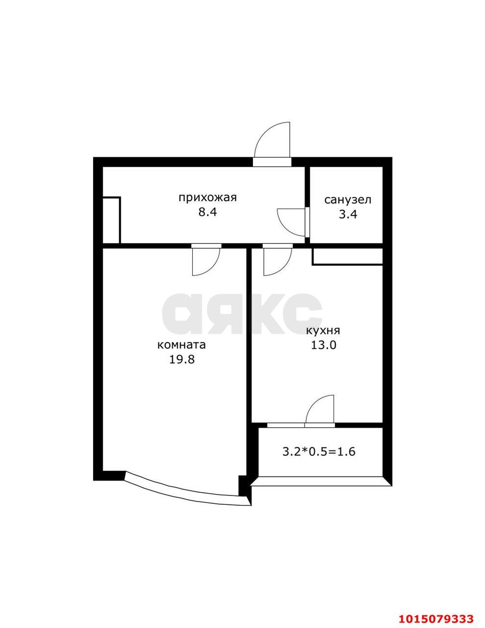 Фото №19: 1-комнатная квартира 45 м² - Краснодар, Солнечный, ул. Архитектора Петина, 18/3