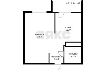 Фото №2: 1-комнатная квартира 42 м² - Краснодар, мкр. жилой комплекс Красная площадь, ул. Кореновская, 57к1