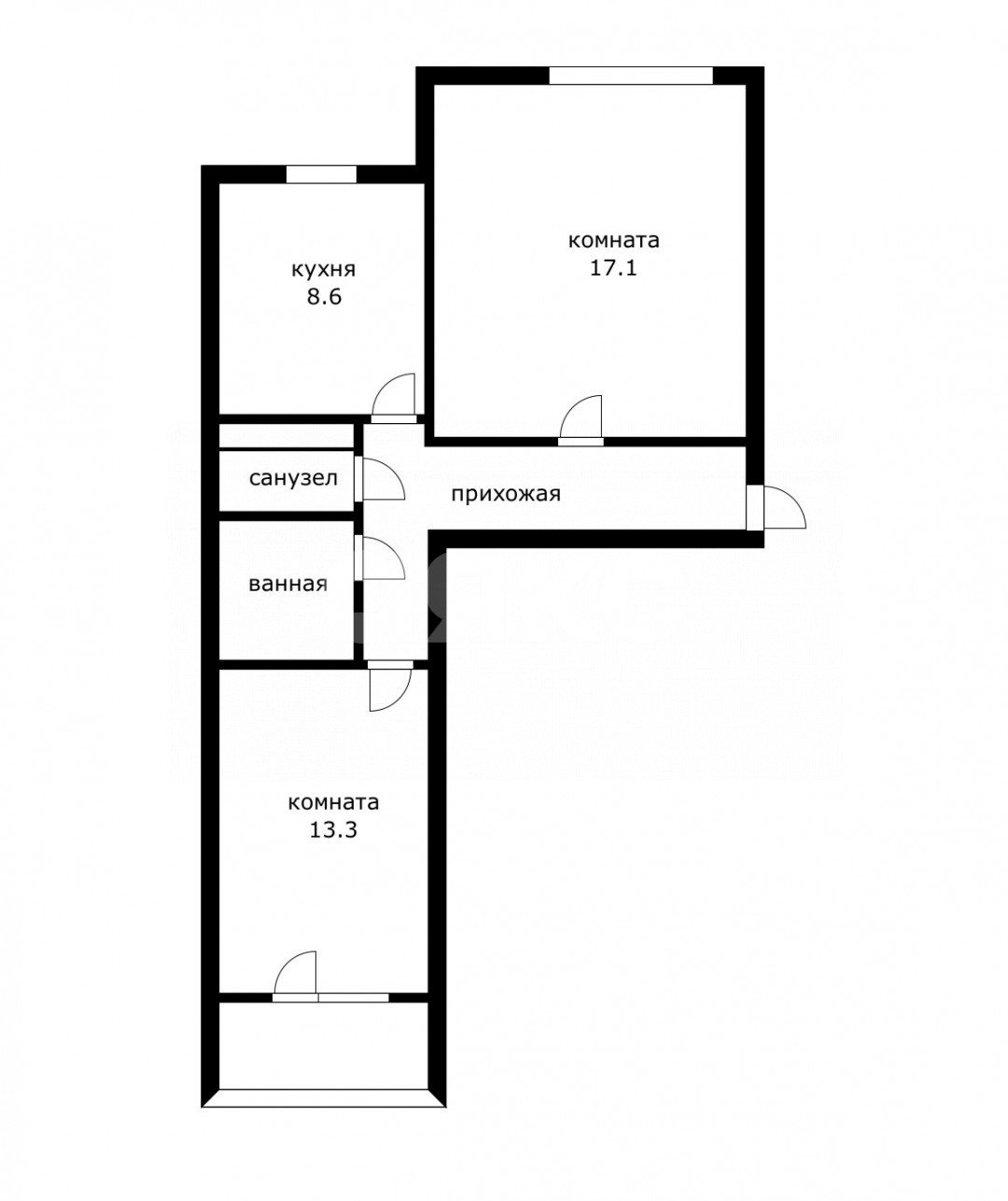 Фото №12: 2-комнатная квартира 52 м² - Москва, Марьина Роща, ул. Октябрьская, 33