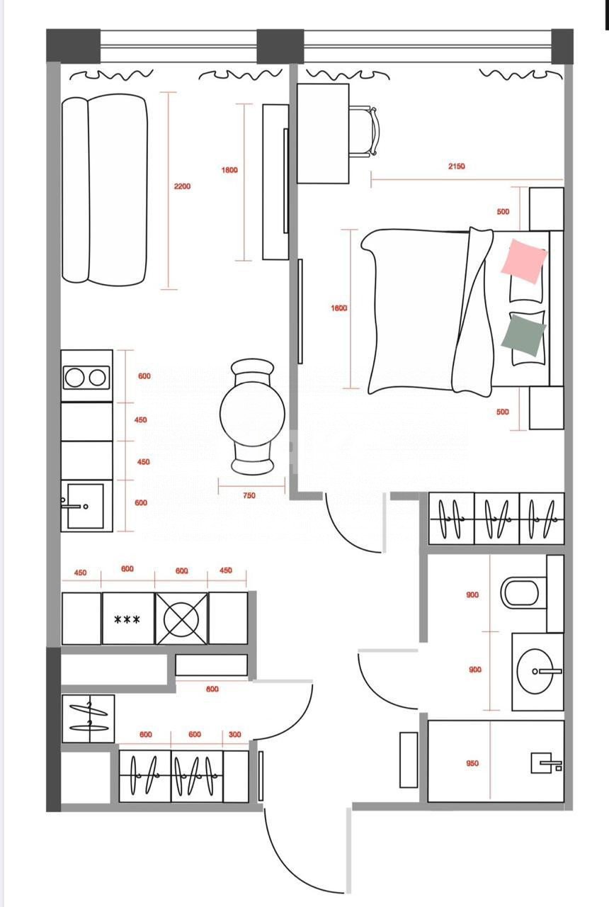 Фото №24: 2-комнатная квартира 45 м² - Ростов-на-Дону, жилой комплекс Донская Слобода, ул. Привокзальная, 3/1