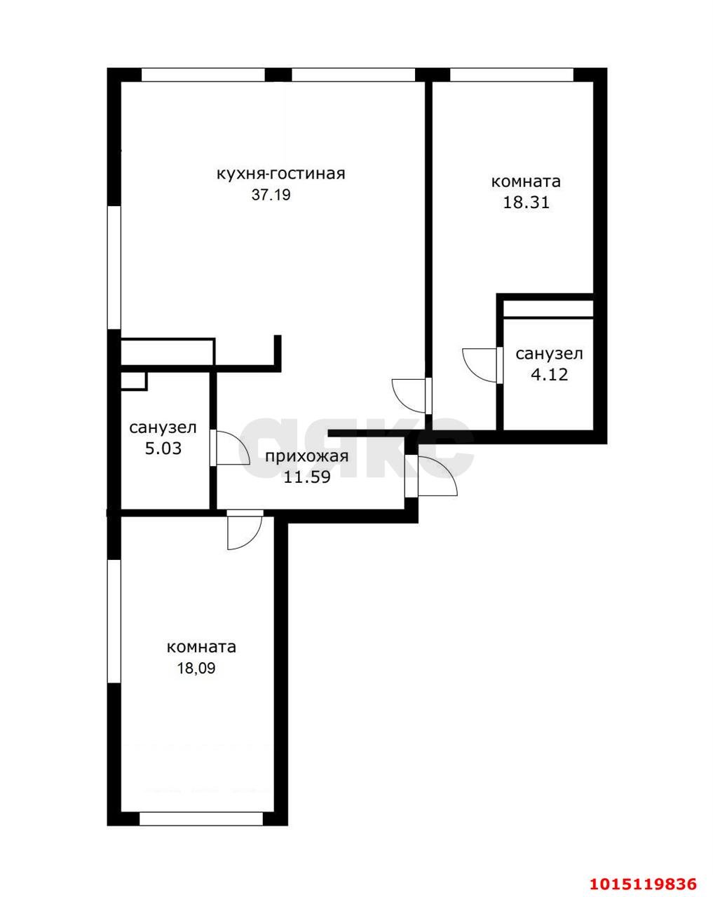 Фото №2: 3-комнатная квартира 94 м² - Краснодар, Центральный внутригородской округ, мкр. Черёмушки, ул. Обрывная, 132/1к6