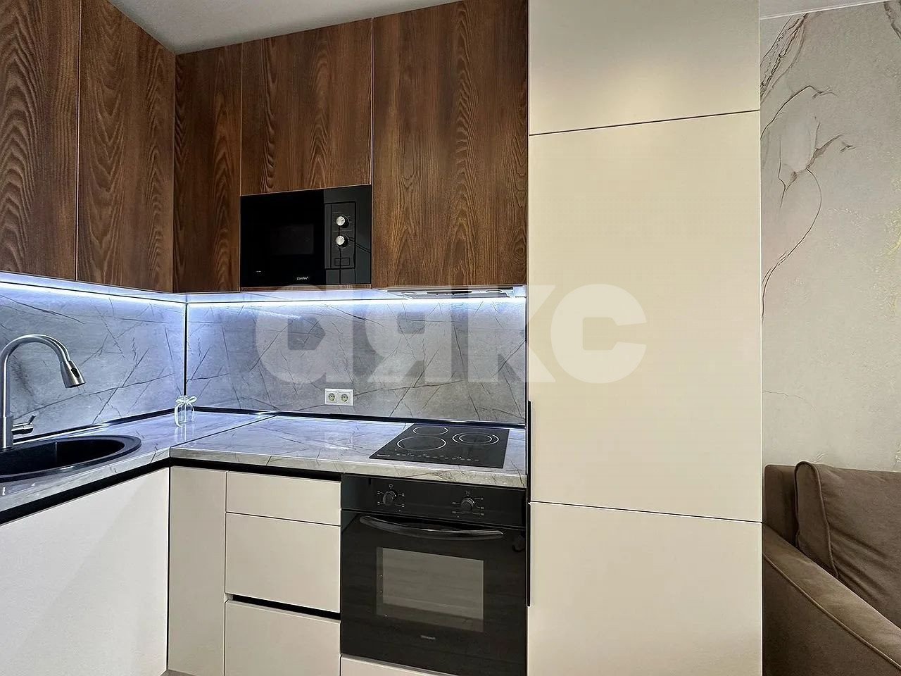 Фото №4: 1-комнатная квартира 37 м² - Ростов-на-Дону, жилой комплекс Гринсайд, ул. Нансена, 109/6