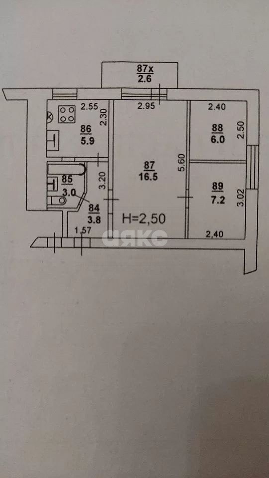 Фото №5: 2-комнатная квартира 42 м² - Ростов-на-Дону, Чкаловский, ул. Кременчугская, 1