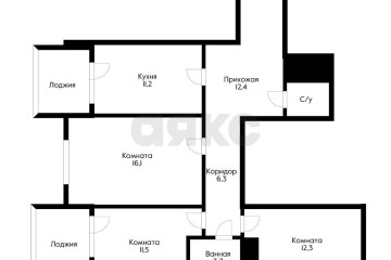Фото №2: 3-комнатная квартира 76 м² - Краснодар, мкр. жилой комплекс Маршал, ул. Гаражная, 87