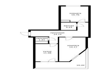 Фото №5: 2-комнатная квартира 55 м² - Краснодар, мкр. Гидростроителей, пр-кт имени писателя Знаменского, 9к2