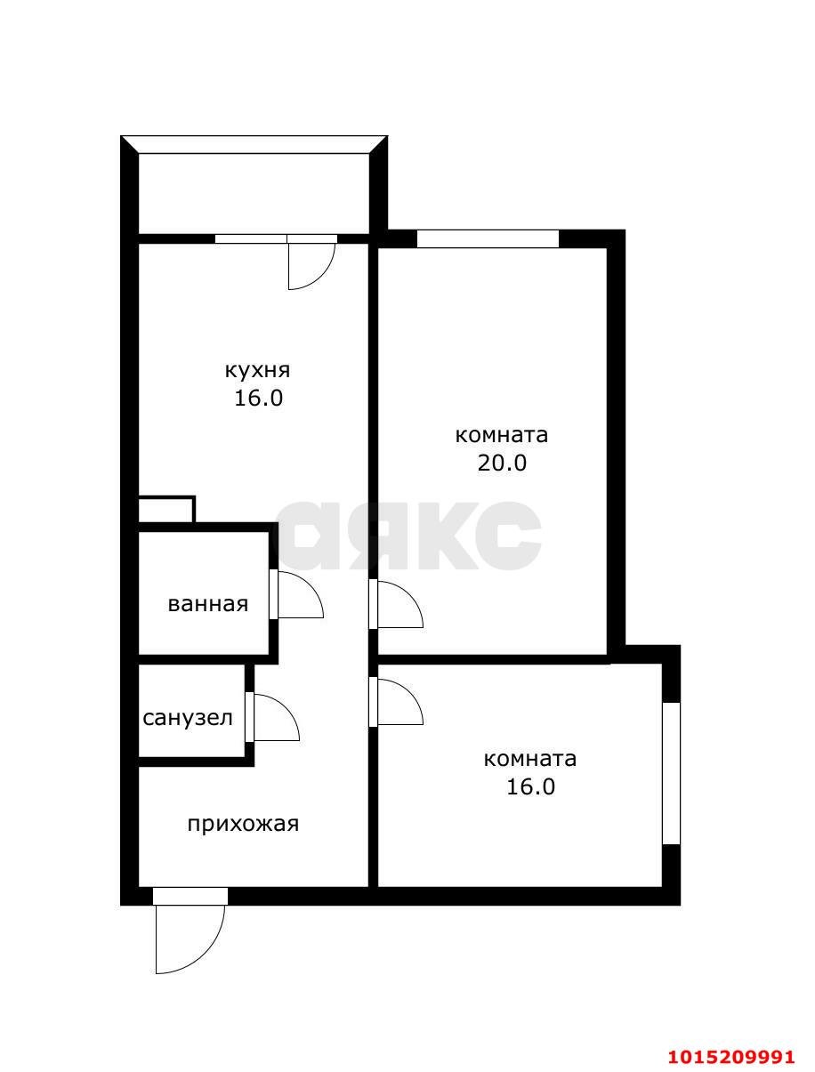 Фото №15: 2-комнатная квартира 60 м² - Краснодар, Черёмушки, ул. Ставропольская, 107/11