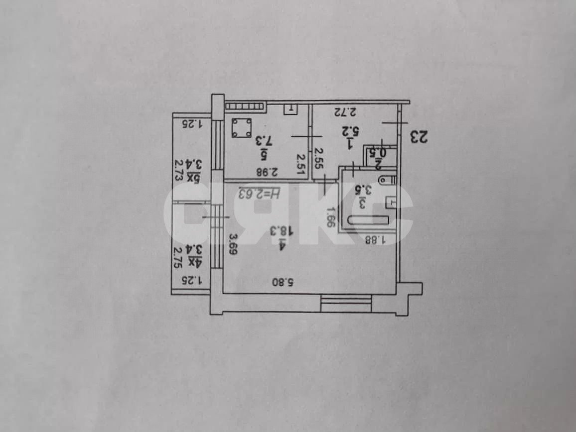 Фото №10: 1-комнатная квартира 38 м² - Ростов-на-Дону, Чкаловский, ул. Украинская, 28