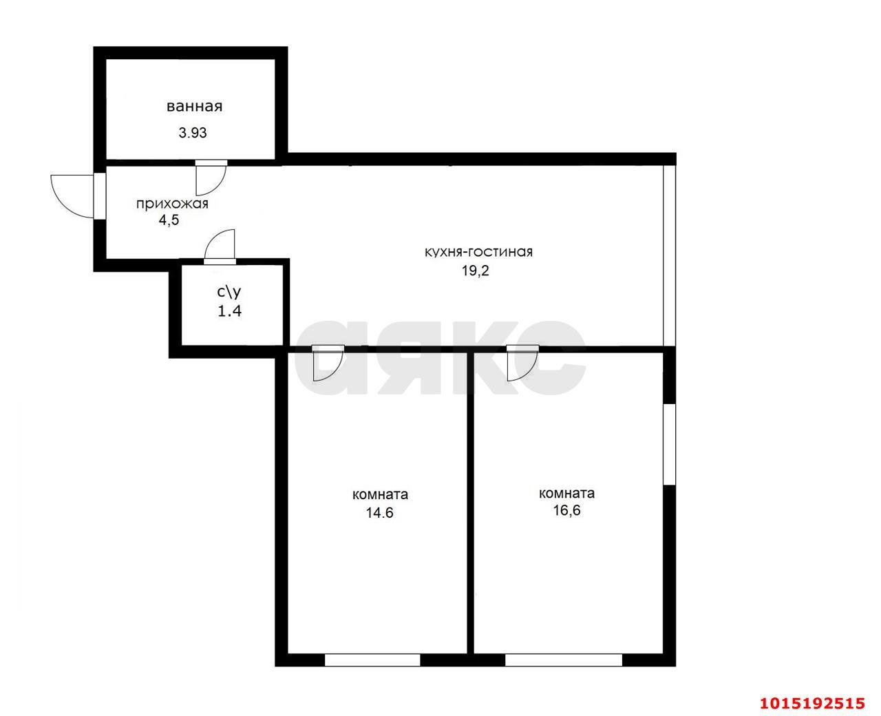 Фото №14: 2-комнатная квартира 60 м² - Краснодар, жилой комплекс Парусная Регата, ул. Автолюбителей, 1Дк3