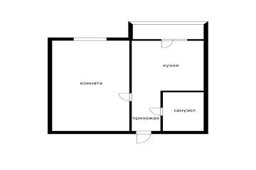 Фото №5: 1-комнатная квартира 28 м² - Краснодарский, мкр. Прикубанский внутригородской округ, 1/2