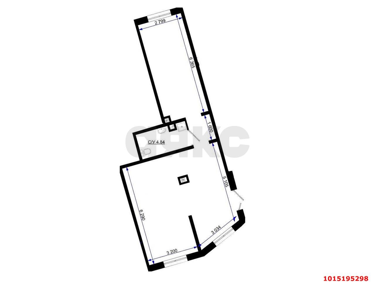 Фото №7: Торговое помещение 61 м² - Краснодар, жилой комплекс Фонтаны, ул. Воронежская, 47Д