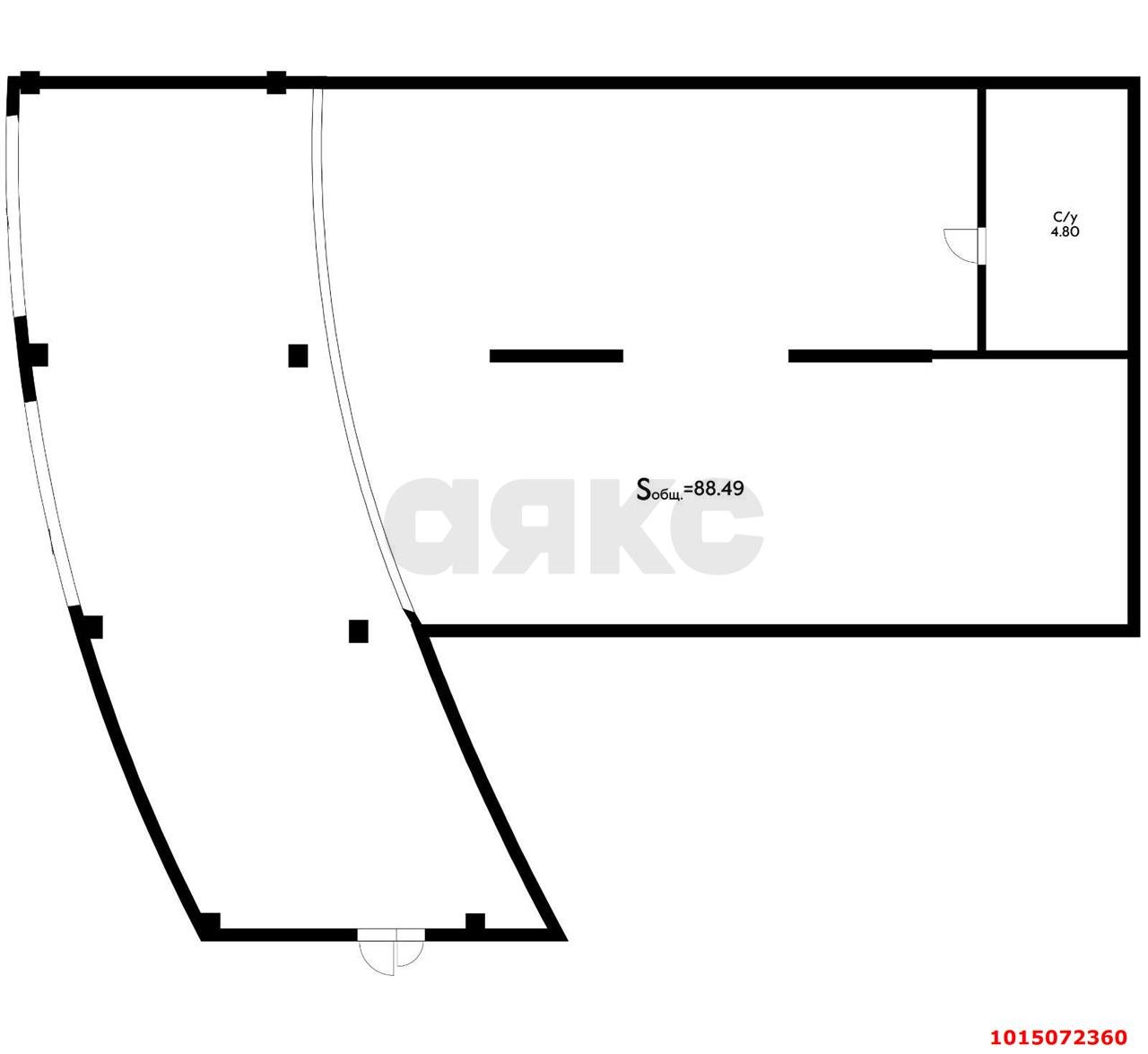 Фото №7: Коммерция 88 м² - Краснодар, Центральный внутригородской округ, Черёмушки, мкр. жилой комплекс Фонтаны, ул. Воронежская, 47/35