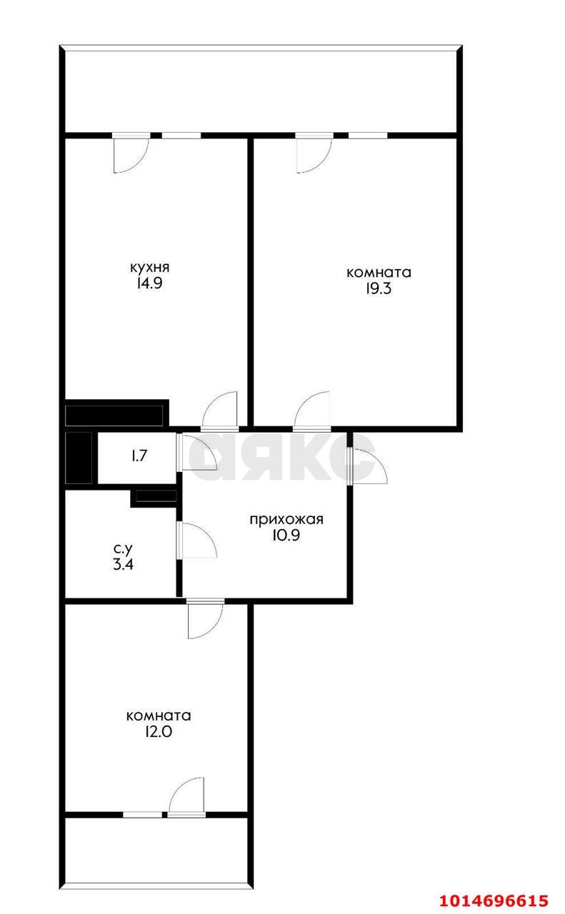 Фото №8: 2-комнатная квартира 80 м² - Краснодар, Солнечный, ул. имени Симиренко, 71к1