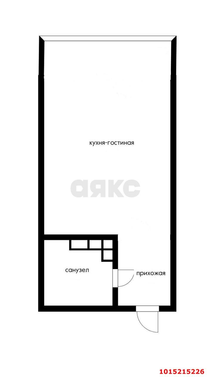 Фото №6: Студия 18 м² - Краснодар, жилой комплекс Привилегия, ул. Селезнёва, 4/15к1