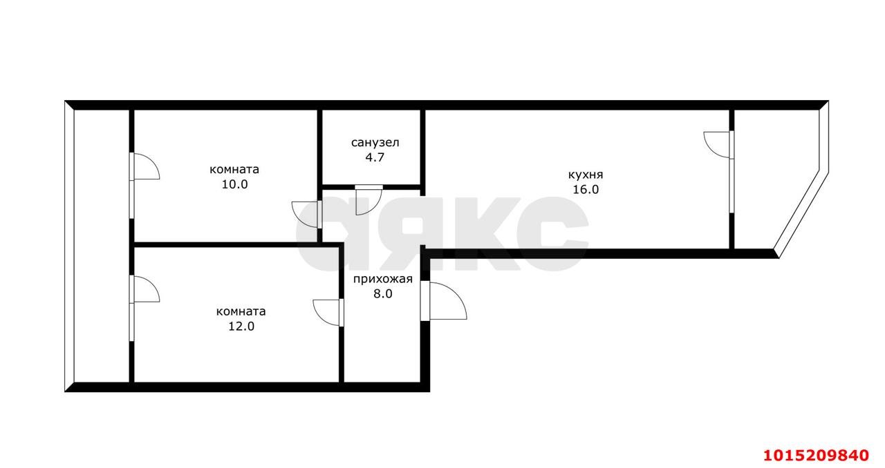 Фото №9: 2-комнатная квартира 55 м² - Краснодар, Прикубанский внутригородской округ, мкр. жилой комплекс Мирный, ул. им. Сорока А.М., 2