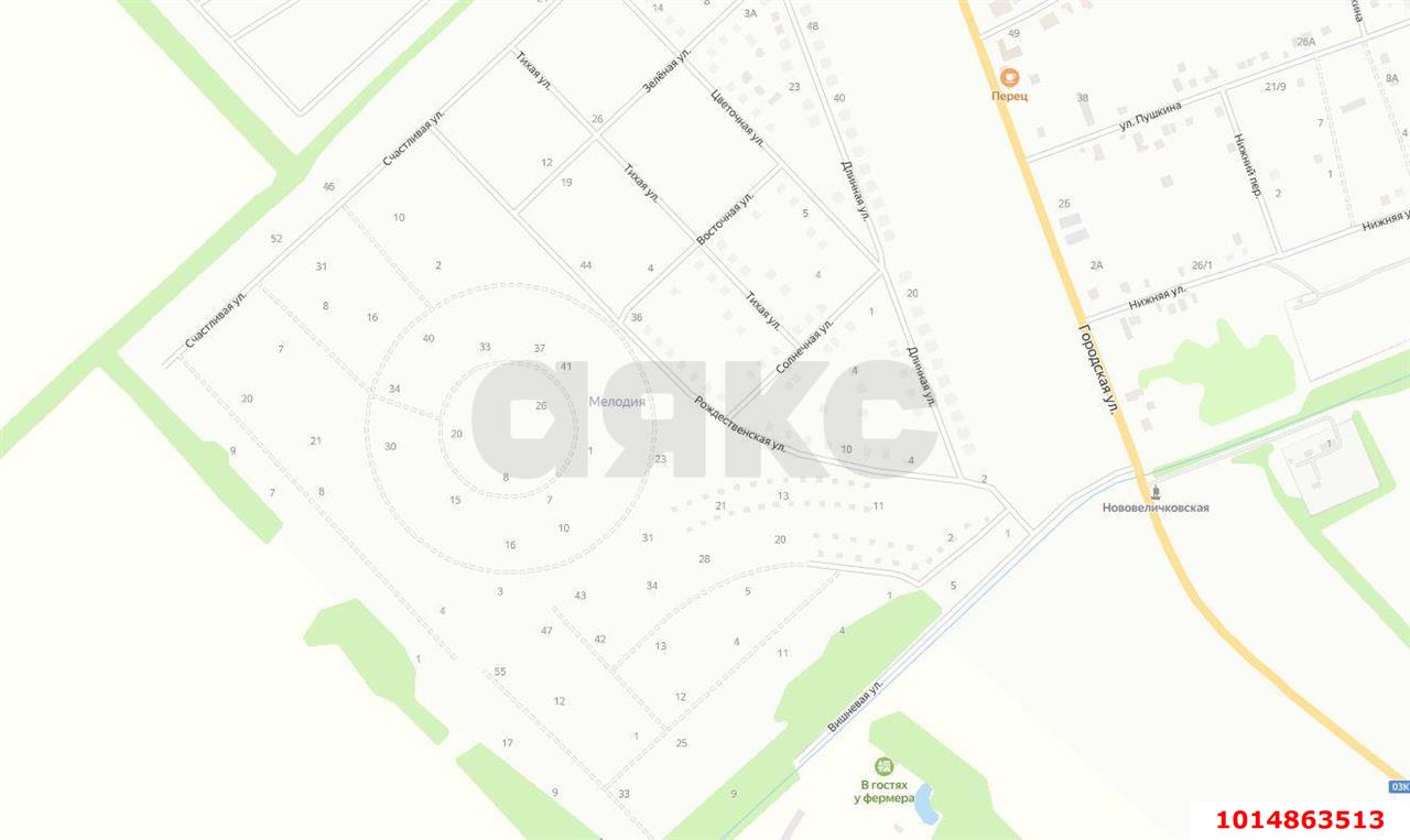 Фото №3: Земельный участок 4.49 сот. - Нововеличковская, ул. Рождественская, 20