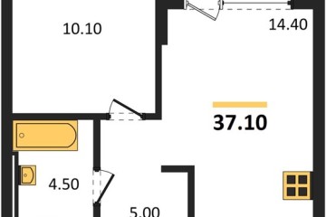 Фото №1: 1-комнатная квартира 37 м² - Краснодар, мкр. Прикубанский внутригородской округ, 