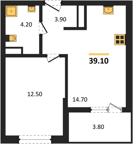 Фото №1: 1-комнатная квартира 39 м² - Краснодар, мкр. Прикубанский внутригородской округ