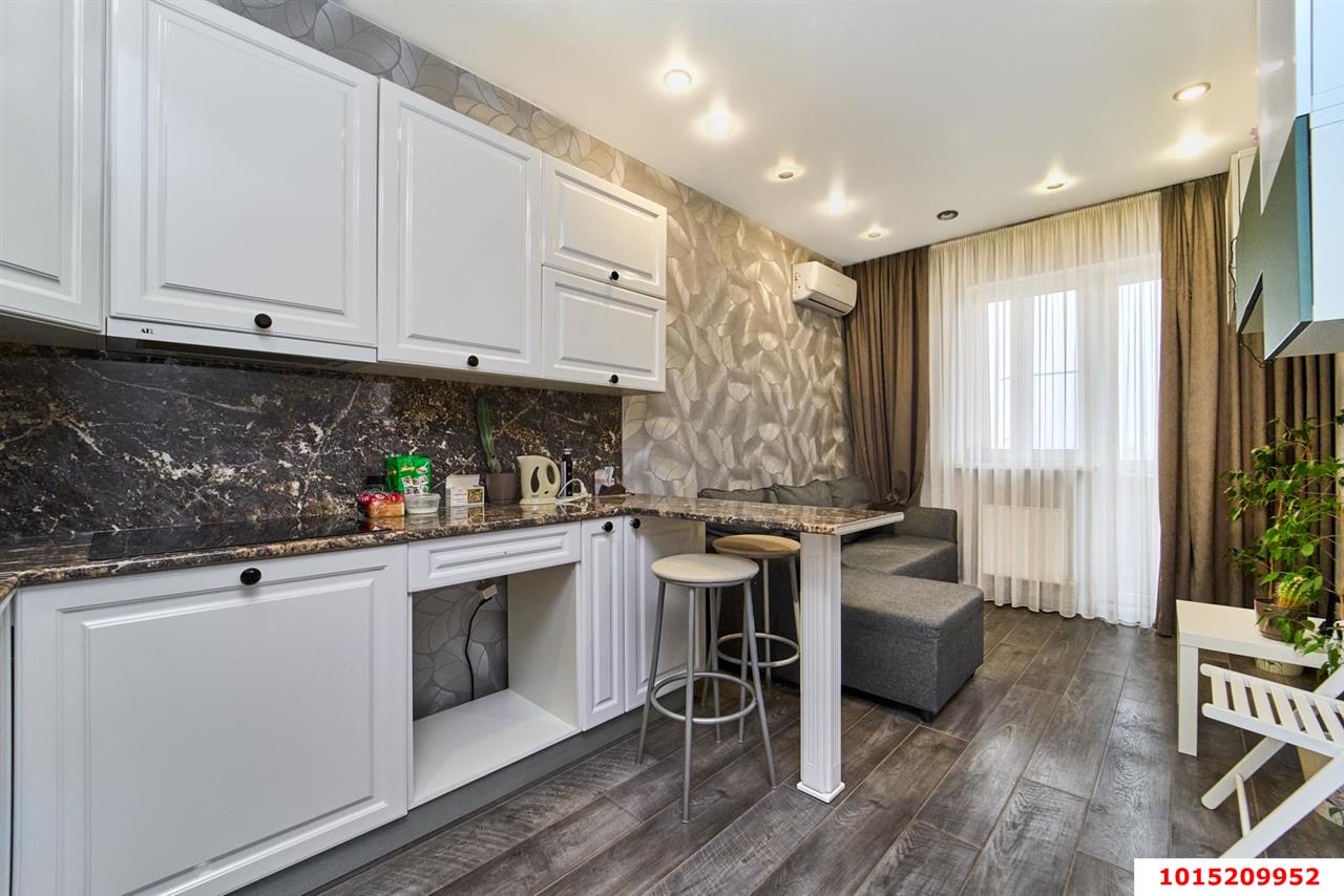 Фото №1: Студия 25 м² - Краснодар, жилой комплекс Видный, Россинского, мкр. Прикубанский внутригородской округ, ул. Командорская, 3к2