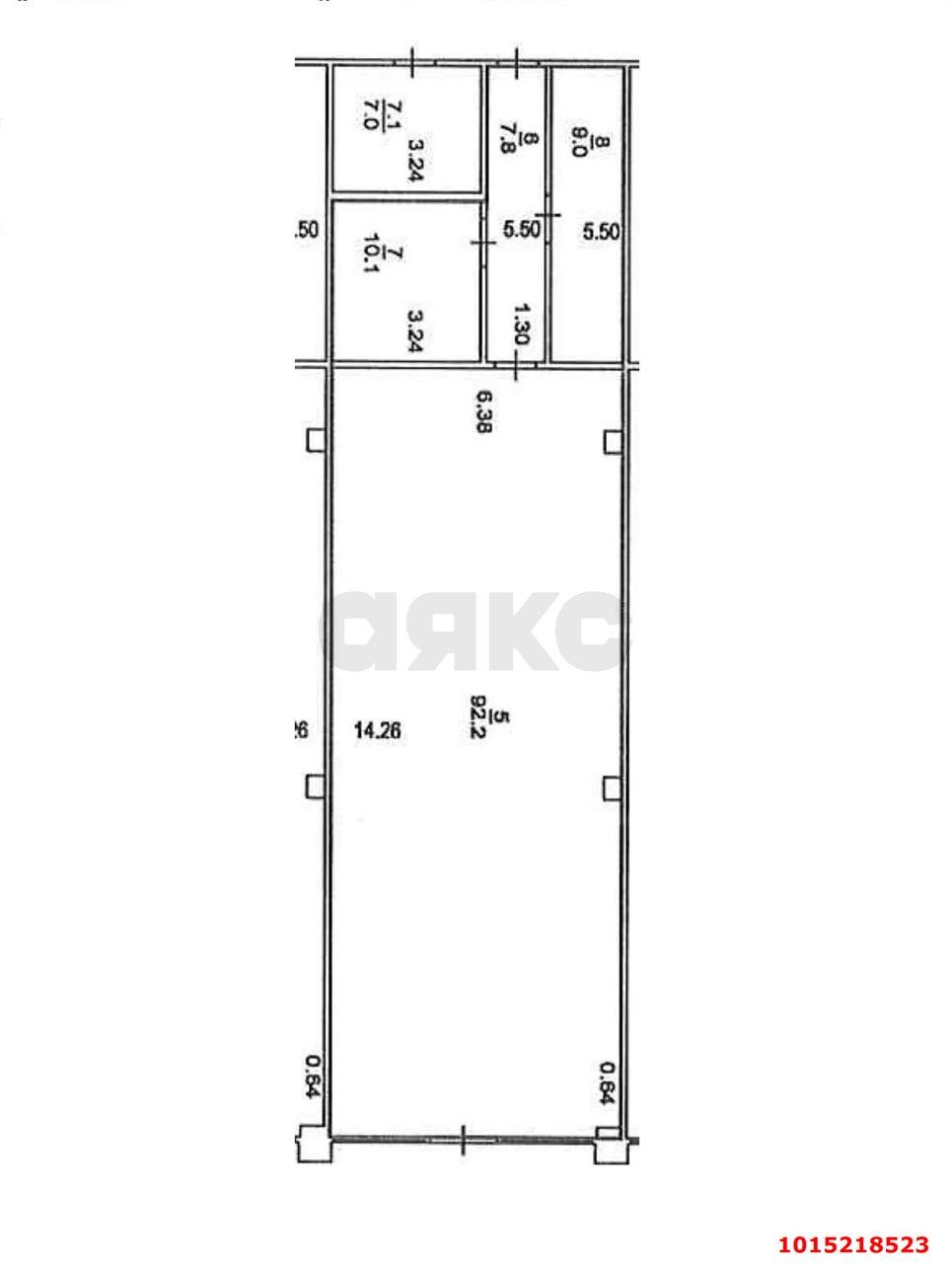 Фото №7: Коммерция 119 м² - Краснодар, Западный внутригородской округ, мкр. Юбилейный, б-р Платановый, 3/1
