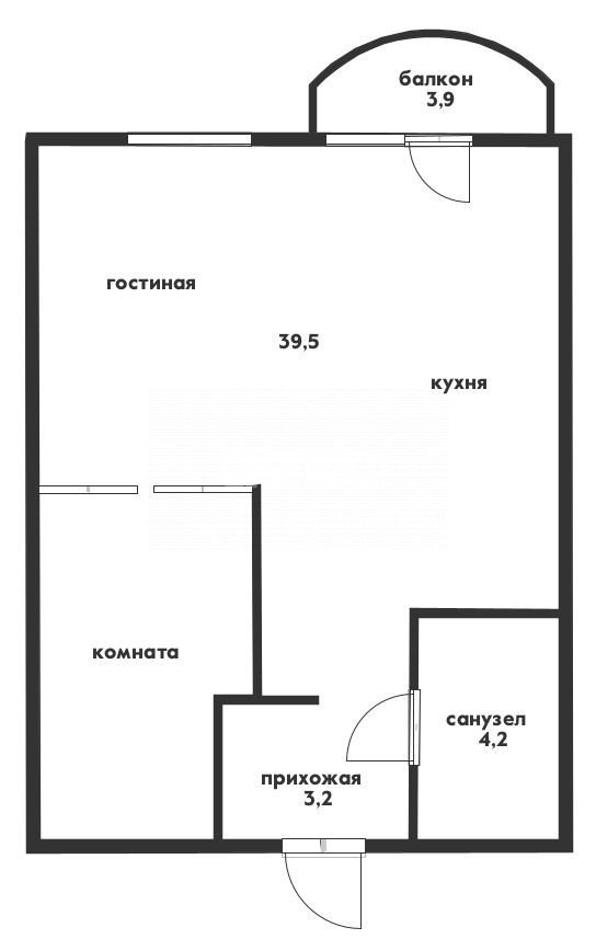 Фото №12: 2-комнатная квартира 46 м² - Геленджик, ул. Островского, 134