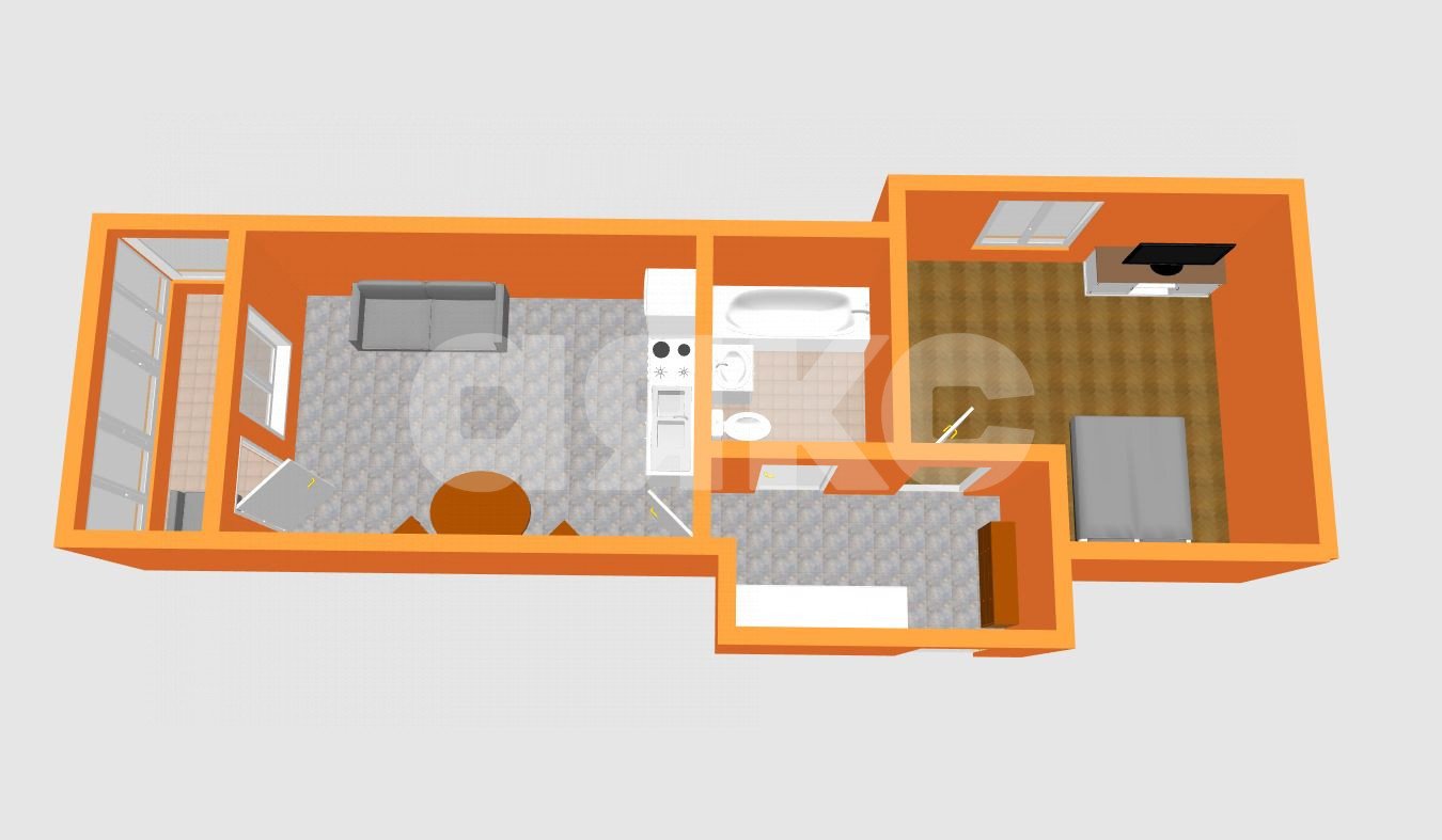 Фото №23: 1-комнатная квартира 39 м² - Анапа, жилой комплекс Гарант, мкр. жилой комплекс Гарант, ул. Супсехское шоссе, 47к1