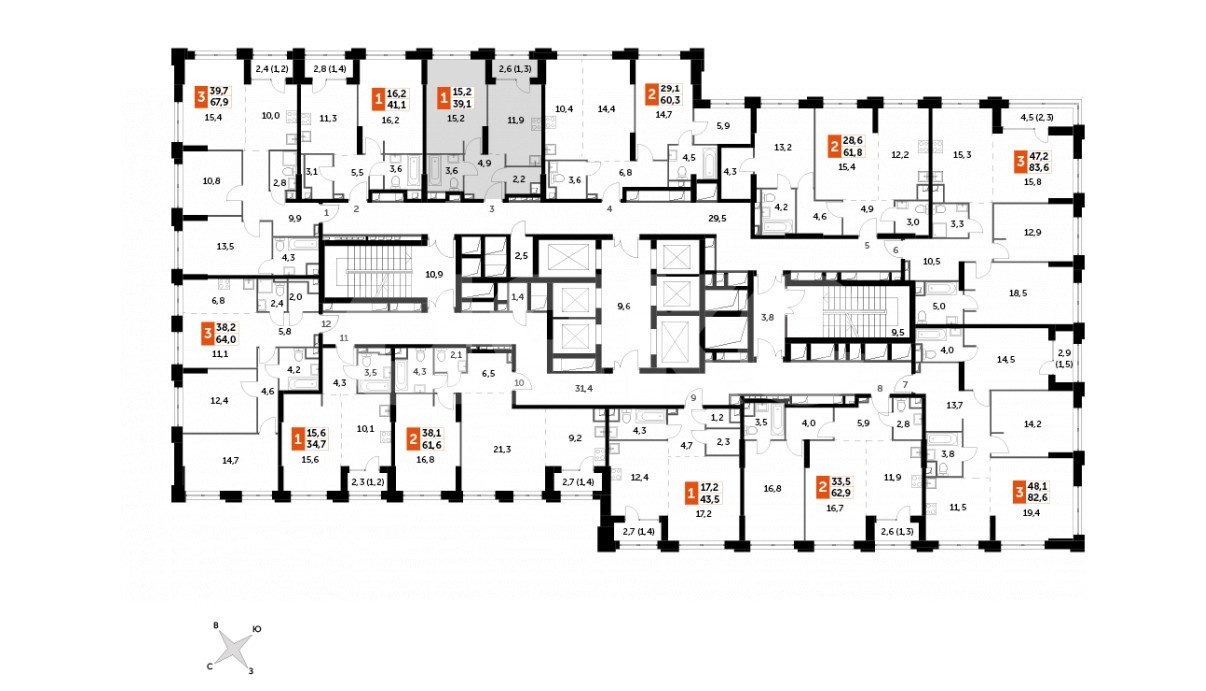 Фото №9: 1-комнатная квартира 40 м² - Москва, ЖК Сидней Сити, ул. Шелепихинская набережная, 40к1
