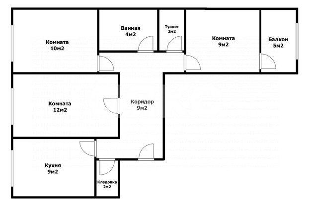 Фото №12: 3-комнатная квартира 62 м² - Майкоп, квартал Черёмушки, ул. 12 Марта, 137