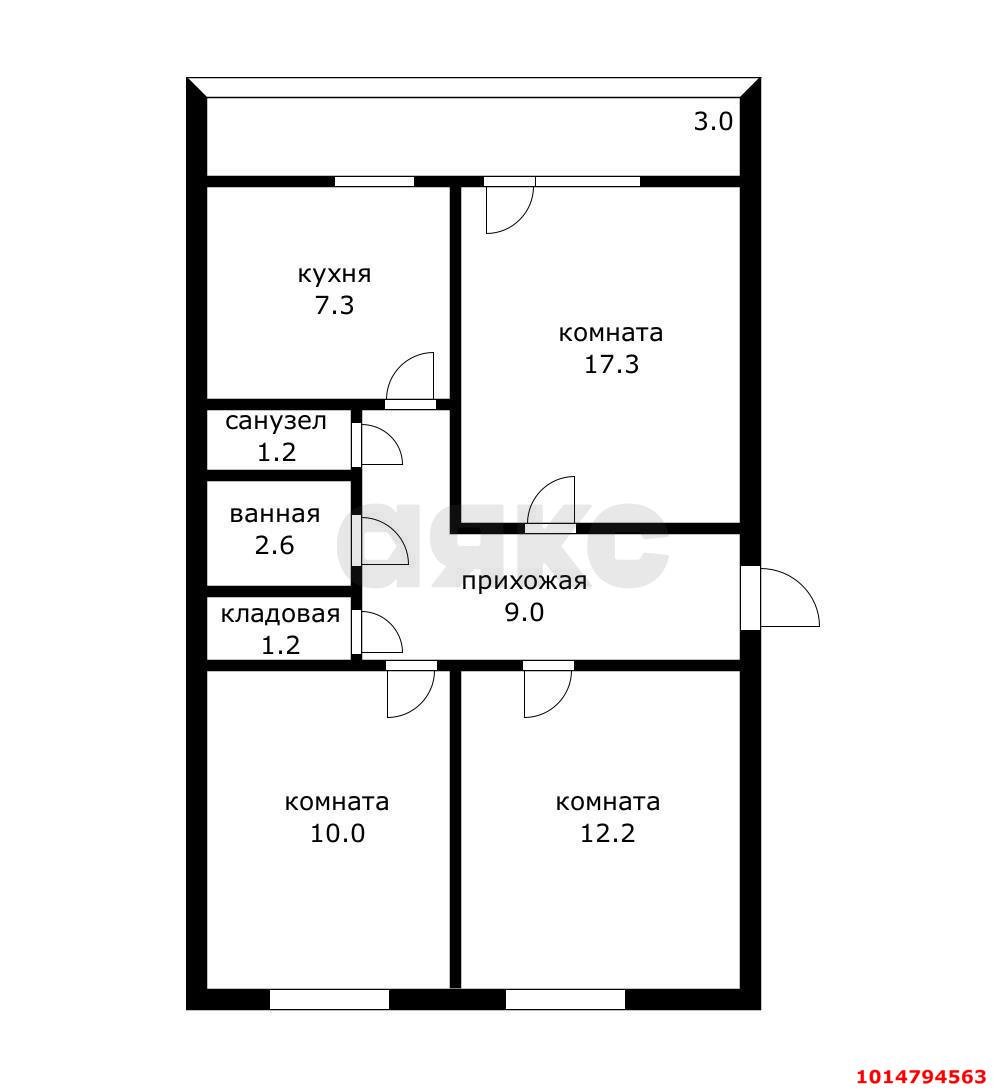 Фото №14: 3-комнатная квартира 60 м² - Энем, ул. Красная, 22