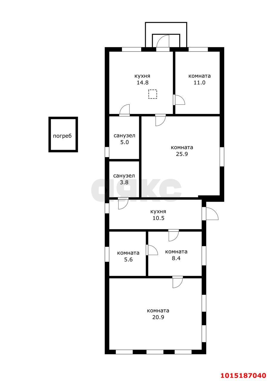 Фото №15: Дом 118 м² + 4.89 сот. - Краснодар, Камвольно-суконный Комбинат, ул. Ремесленная, 117