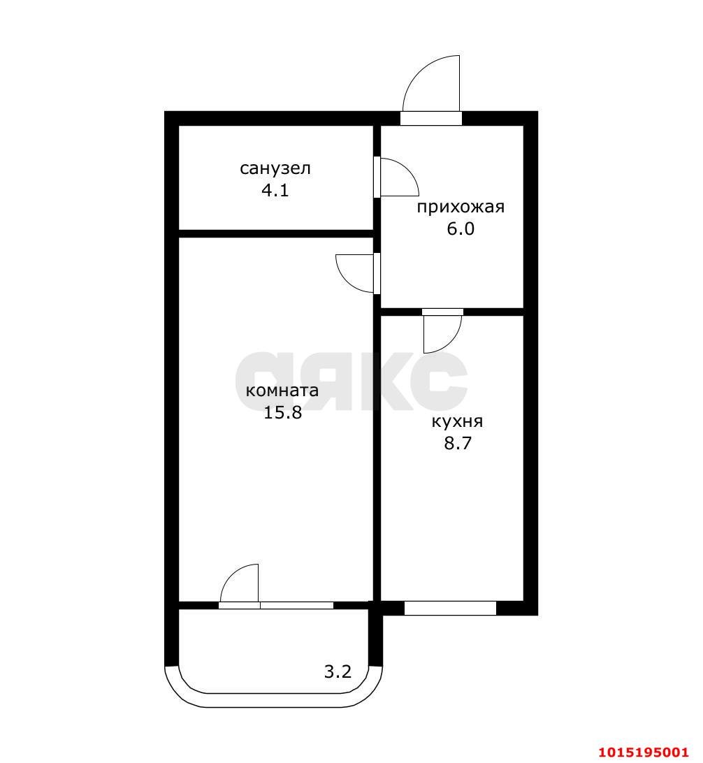 Фото №16: 1-комнатная квартира 38 м² - Краснодар, Пашковский, ул. Карасунская, 235/1