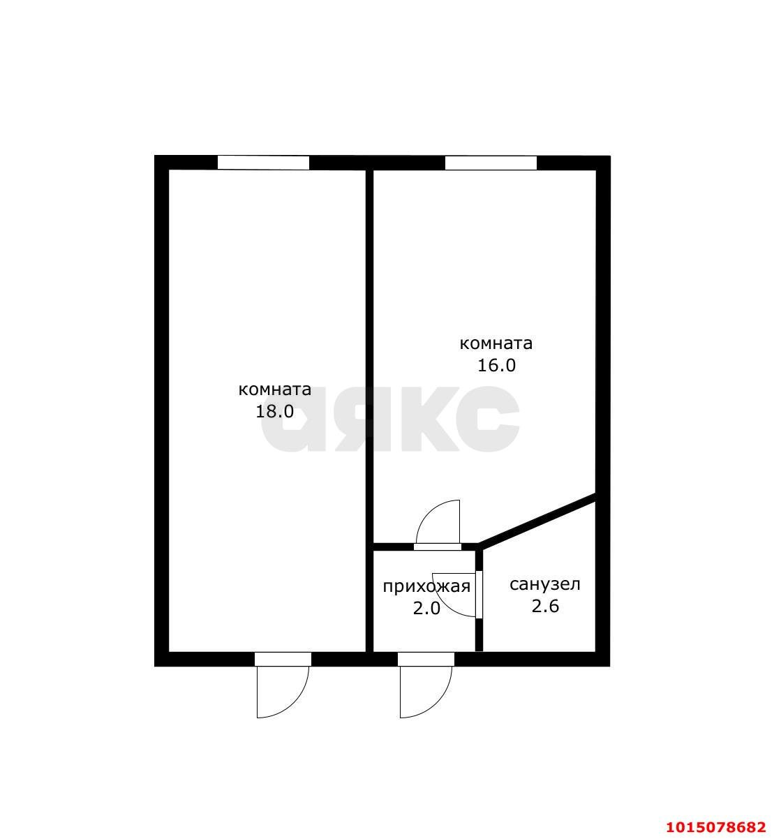 Фото №6: Студия 19 м² - Краснодар, Центральный, ул. Карасунская, 79