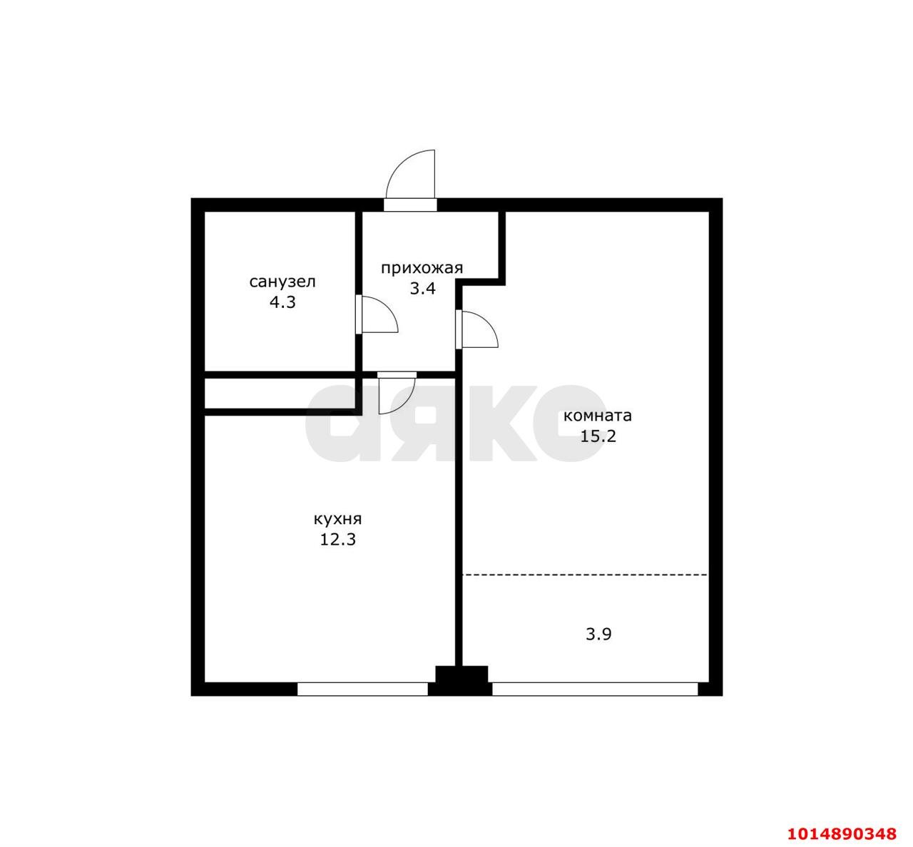Фото №16: 1-комнатная квартира 39 м² - Краснодар, Черёмушки, ул. Обрывная, 132/1к1