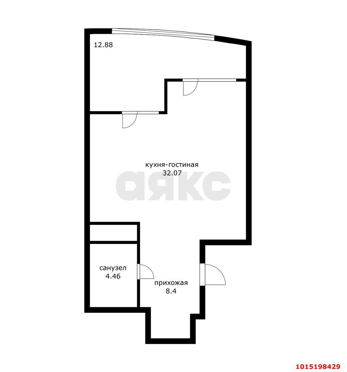 Фото №2: 1-комнатная квартира 51 м² - Краснодар, жилой комплекс Элегант, ул. Старокубанская, 131/1