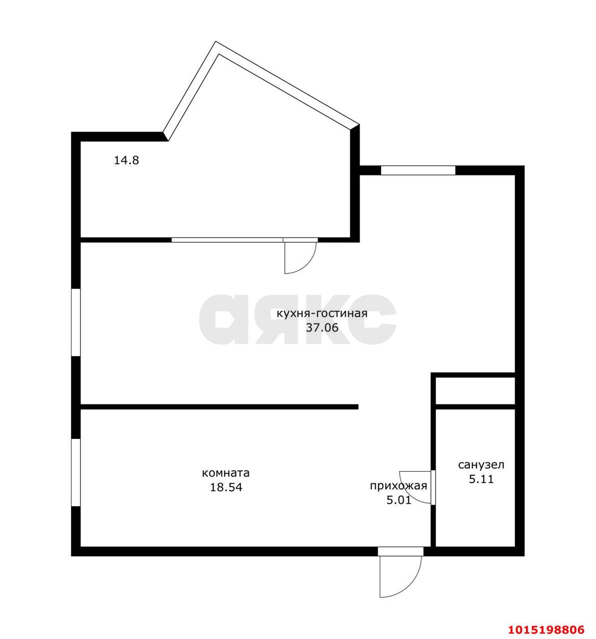 Фото №12: 2-комнатная квартира 79 м² - Краснодар, жилой комплекс Элегант, ул. Сормовская, 1/3