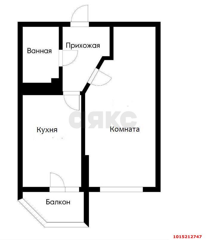 Фото №8: 1-комнатная квартира 36 м² - Краснодар, жилой комплекс Видный, ул. Командорская, 3к1
