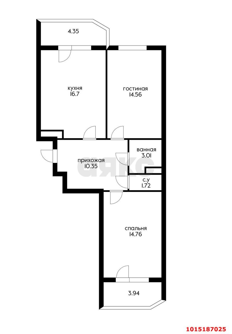 Фото №8: 2-комнатная квартира 67 м² - Краснодар, Достояние, ул. Григория Булгакова, 16