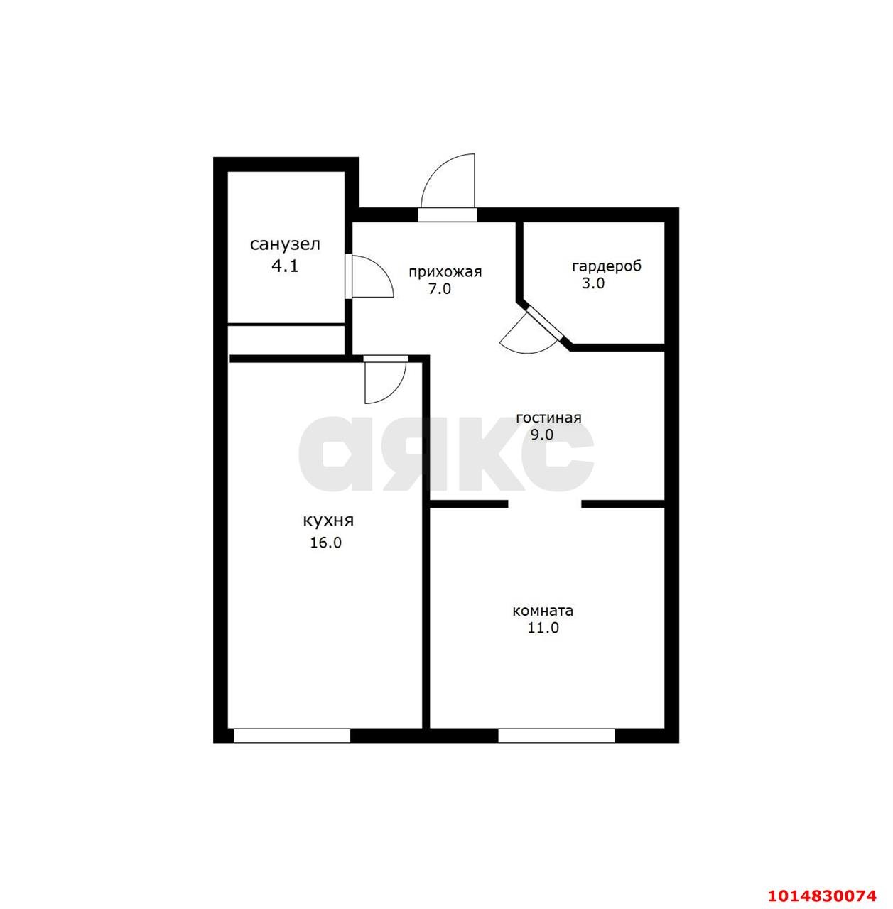 Фото №19: 1-комнатная квартира 50 м² - Краснодар, жилой комплекс Тургенев, ул. Дальняя, 8к1