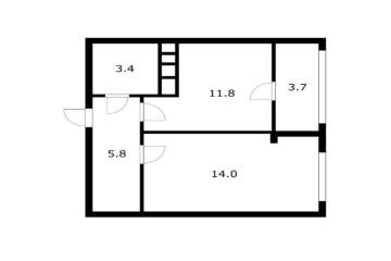 Фото №5: 1-комнатная квартира 35 м² - Новая Адыгея, мкр. жилой комплекс Новый, ул. Бжегокайская, 21/1к2