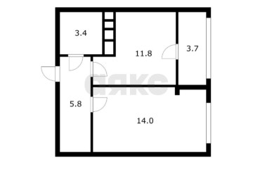 Фото №5: 1-комнатная квартира 35 м² - Новая Адыгея, мкр. жилой комплекс Новый, ул. Бжегокайская, 21/1к2