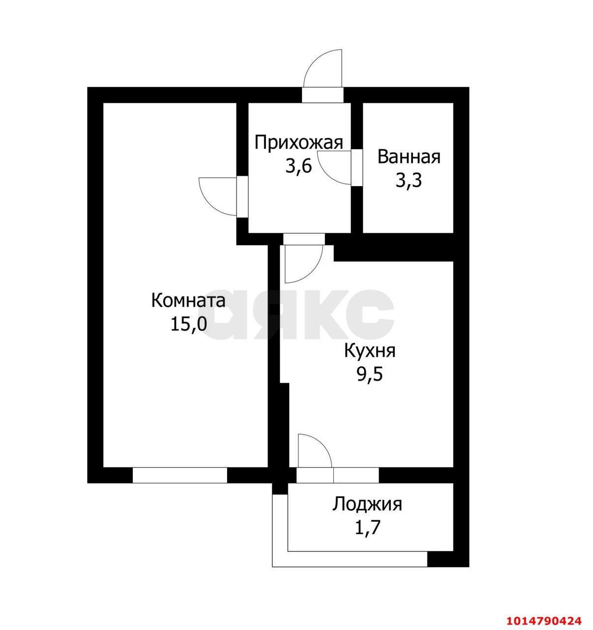 Фото №13: 1-комнатная квартира 33 м² - Краснодар, Карасунский внутригородской округ, Гидростроителей, мкр. жилой комплекс Стрижи