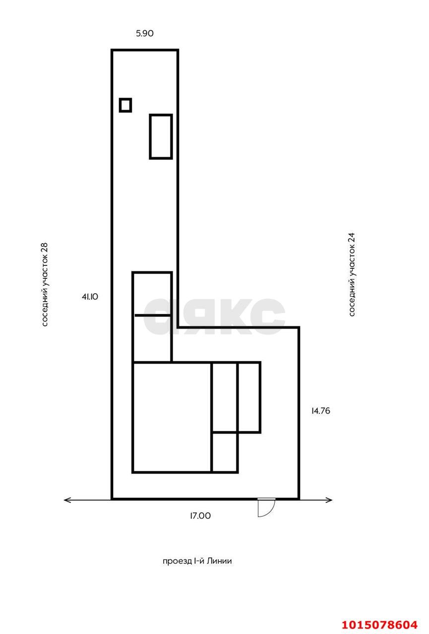 Фото №5: Земельный участок 4.3 сот. - Краснодар, Прикубанский внутригородской округ, мкр. Славянский, пр-д 1-й Линии, 26