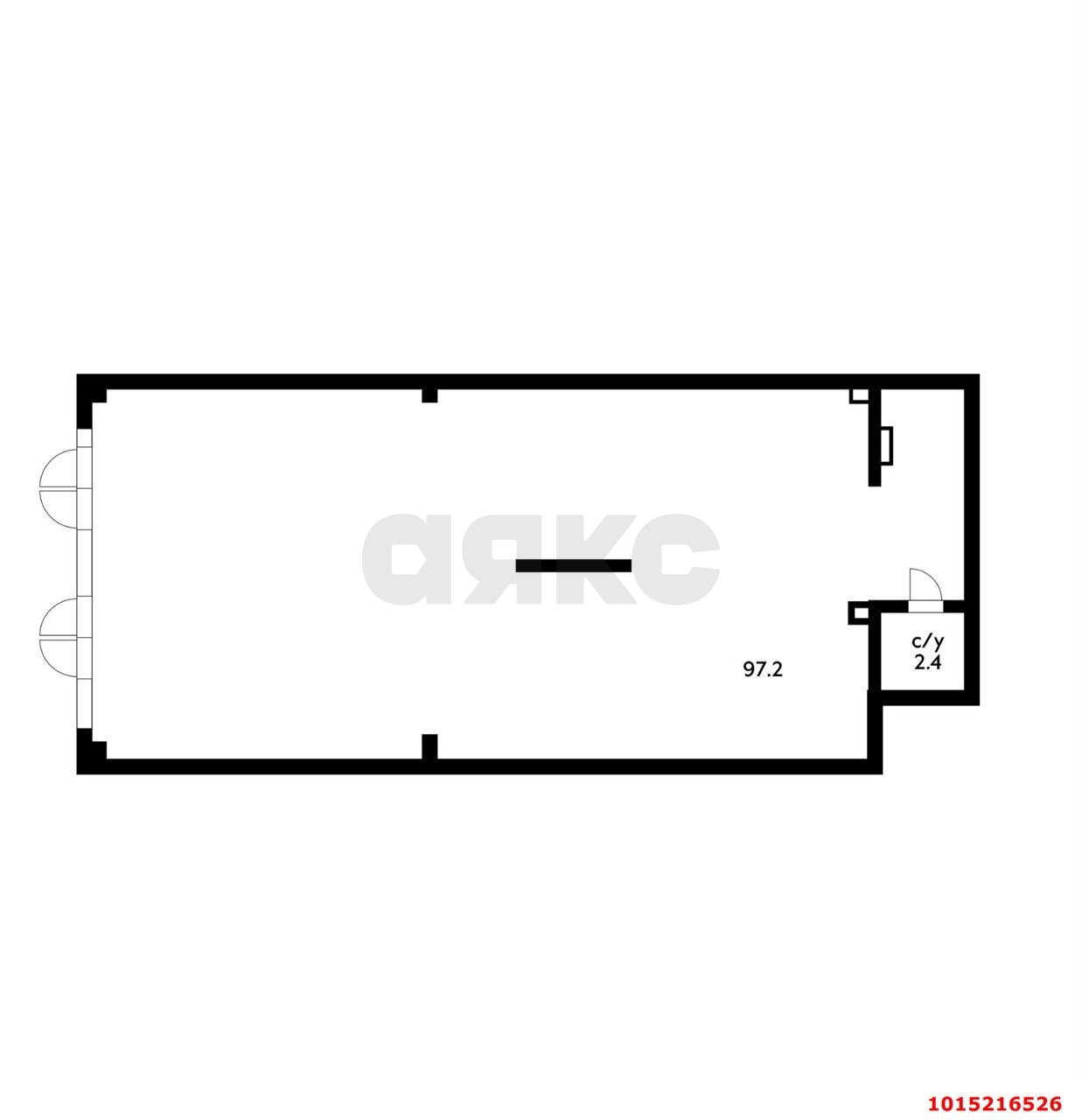 Фото №3: Торговое помещение 100 м² - Краснодар, жилой комплекс Сармат, ул. Западный Обход, 65/2