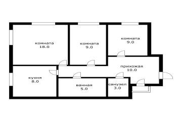 Фото №4: 3-комнатная квартира 61 м² - Краснодар, мкр. Фестивальный, ул. имени Дзержинского, 117