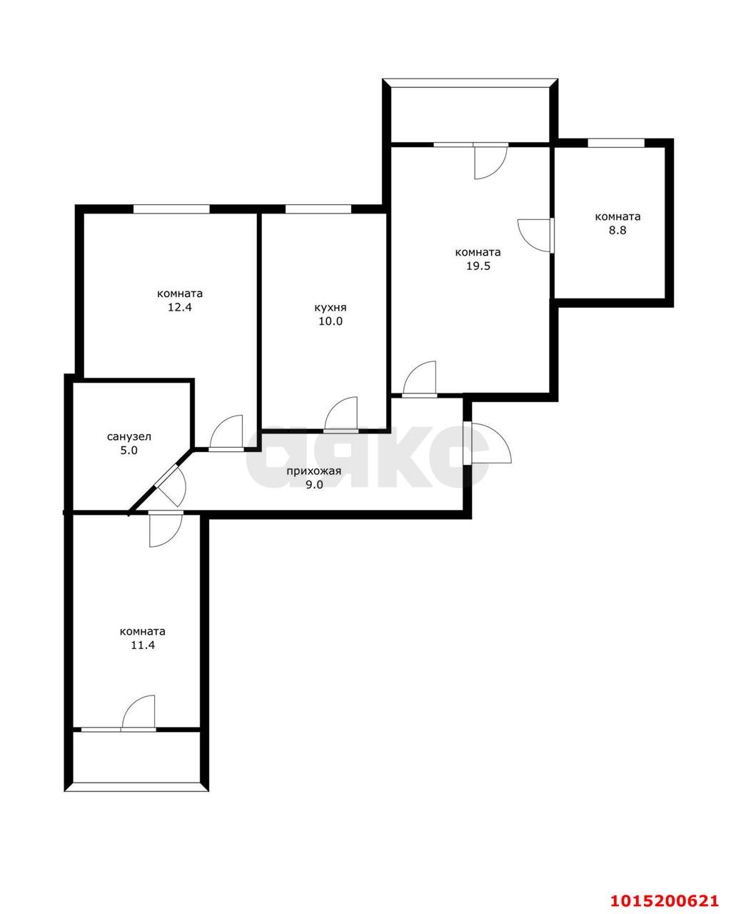 Фото №7: 3-комнатная квартира 80 м² - Краснодар, Юбилейный, ул. 70-летия Октября, 34