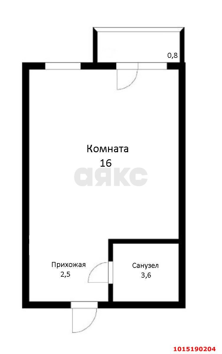 Фото №5: Студия 23 м² - Берёзовый, жилой комплекс Прогресс, ул. имени А.Н. Лодыгина, 5