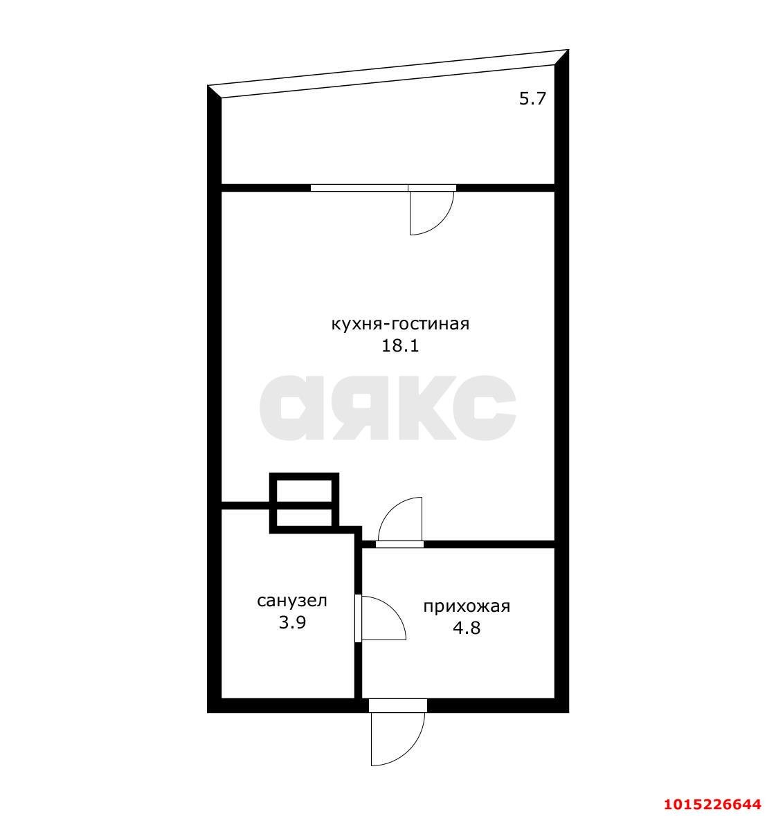 Фото №10: Студия 30 м² - Краснодар, имени Петра Метальникова, ул. Григория Пономаренко, 43