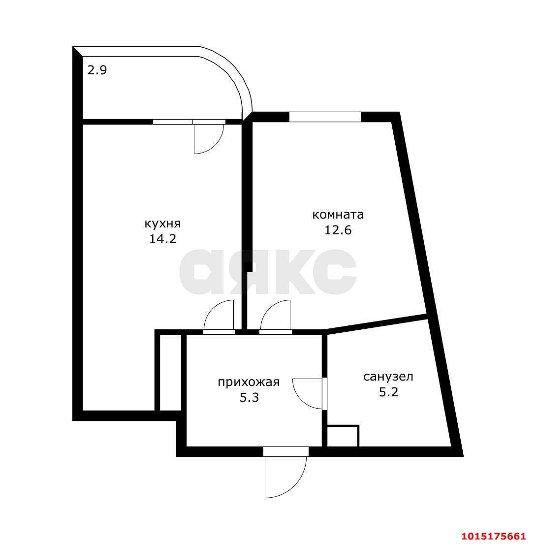 Фото №14: 1-комнатная квартира 40 м² - Краснодар, жилой комплекс Фонтаны, ул. Воронежская, 47/35