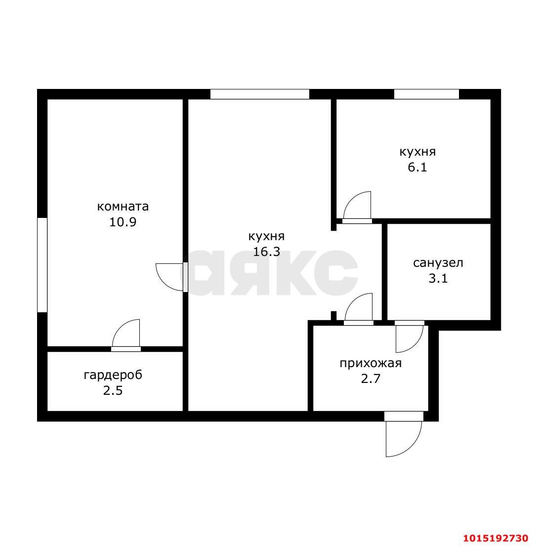 Фото №7: 2-комнатная квартира 44 м² - Краснодар, Черёмушки, ул. Ставропольская, 121