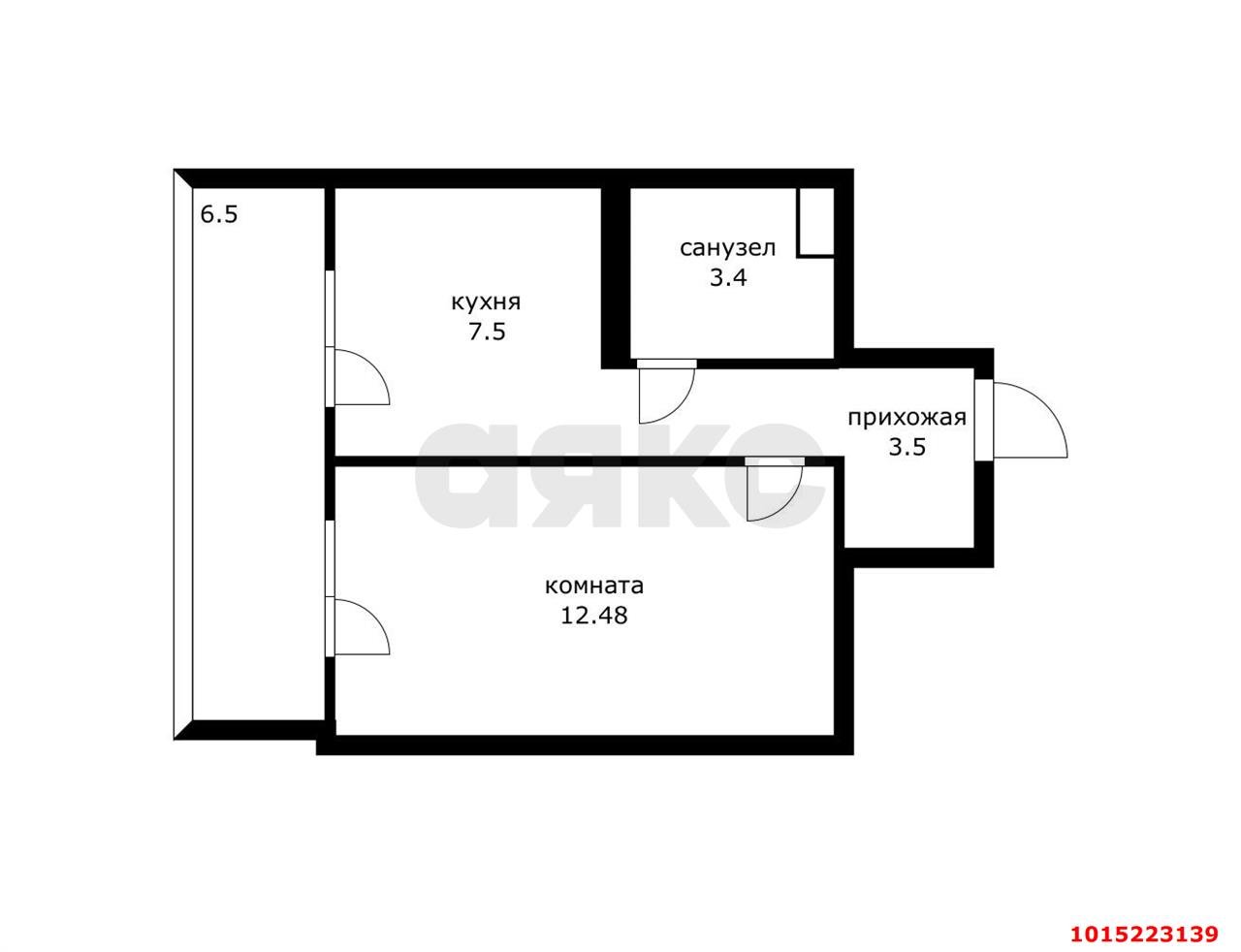 Фото №15: 1-комнатная квартира 34 м² - Краснодар, жилой комплекс Усадьба, ул. имени Валерия Вишневецкого, 11к2
